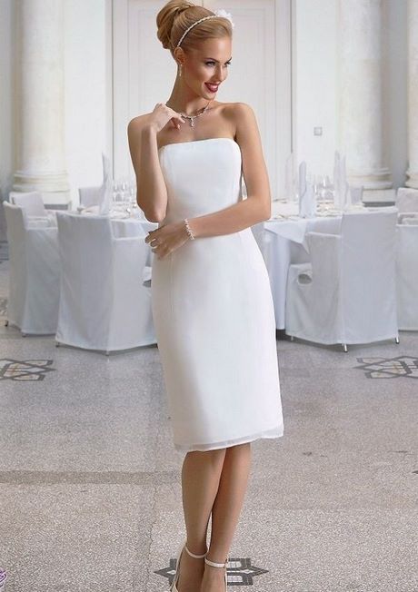 Satijn witte jurk