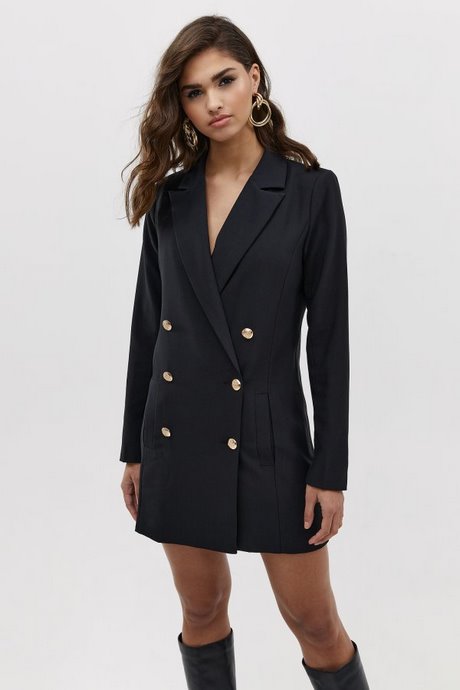 Zwarte blazer jurk