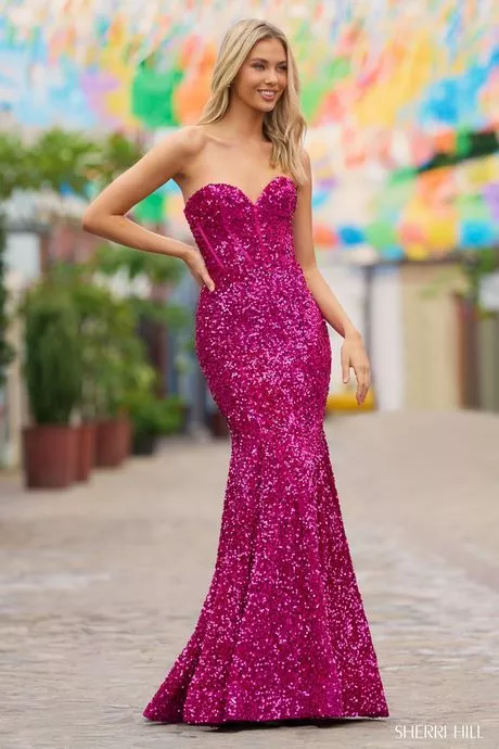 Roze zeemeermin prom dresses 2023