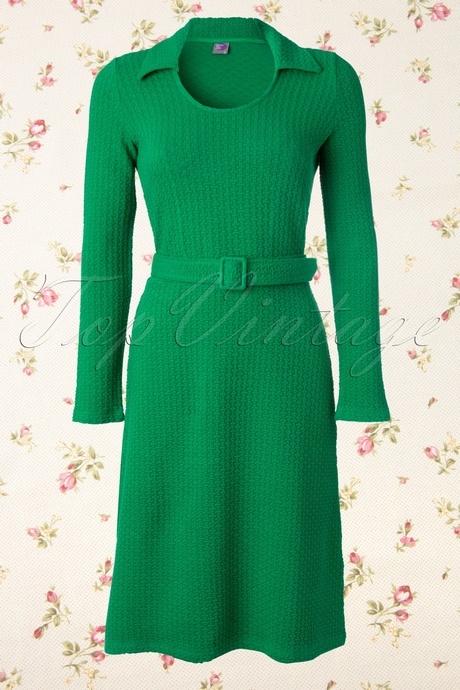 Groene blousejurk