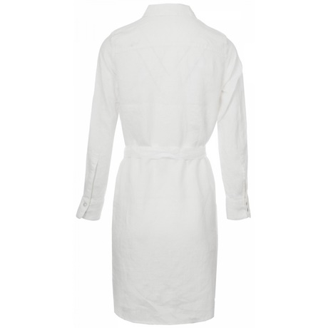 Witte linnen jurk