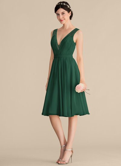 Groene cocktail jurk