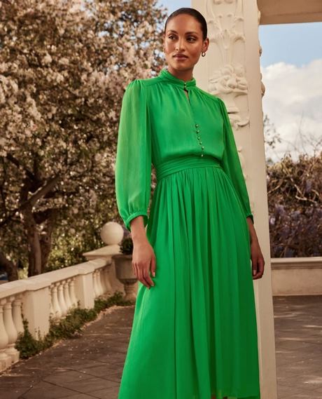 Groene womens jurk