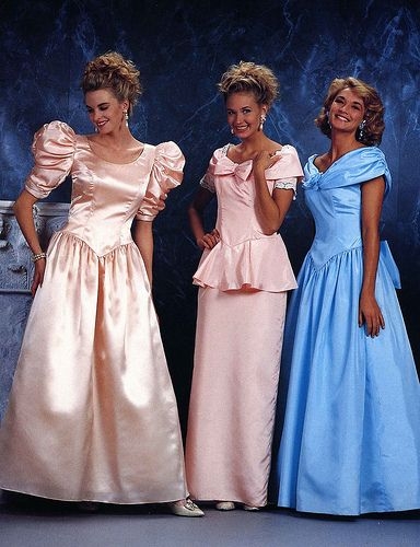 80s bruidsmeisje jurken