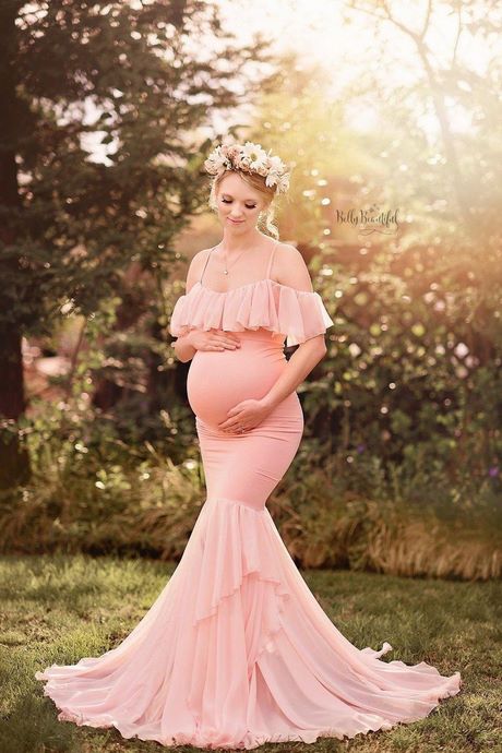 Roze zwangerschapsjurken