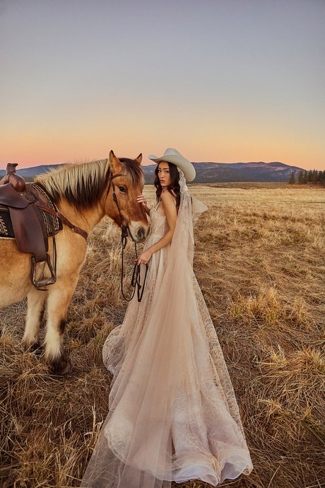 Western bridal dresses