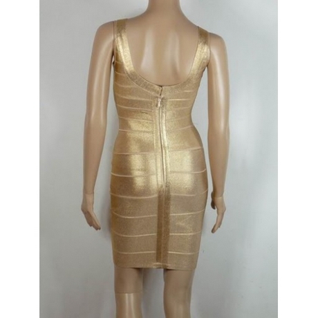 Gouden bandage jurk