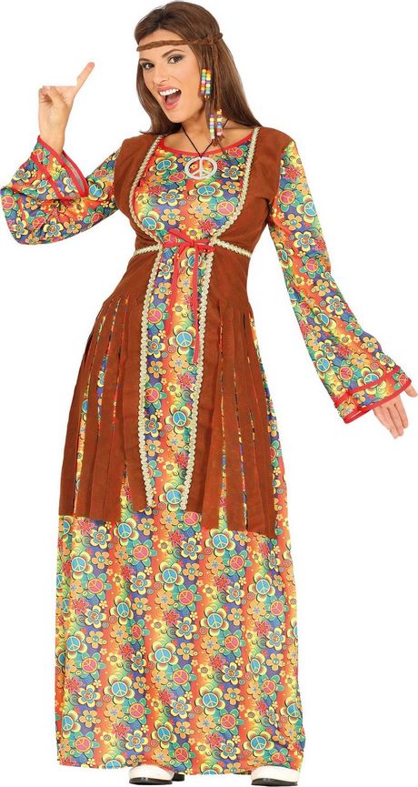Hippie jurk lang