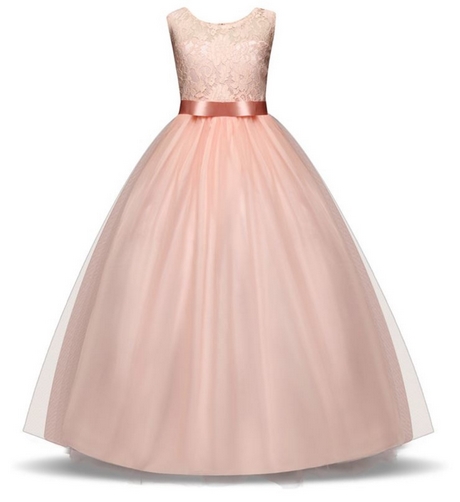 Roze communie jurk