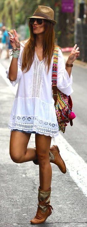 Bohemian look kleding