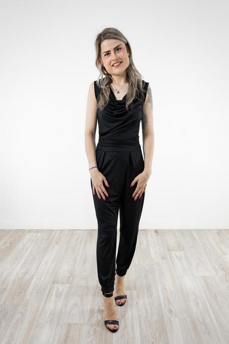 Dames jumpsuit zwart