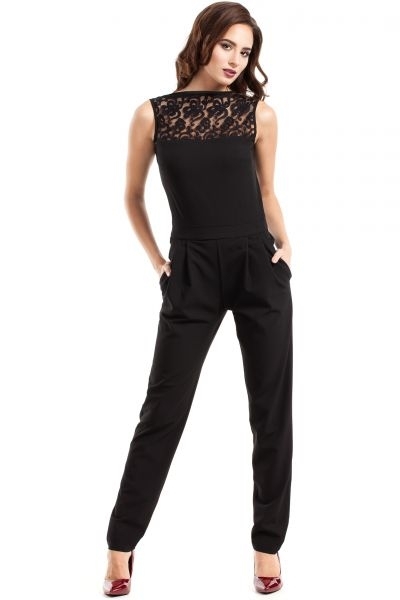 Dames jumpsuit zwart