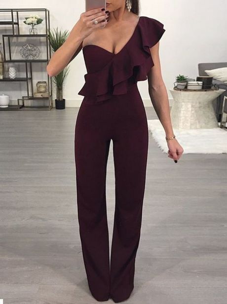 Jumpsuit zwart gala