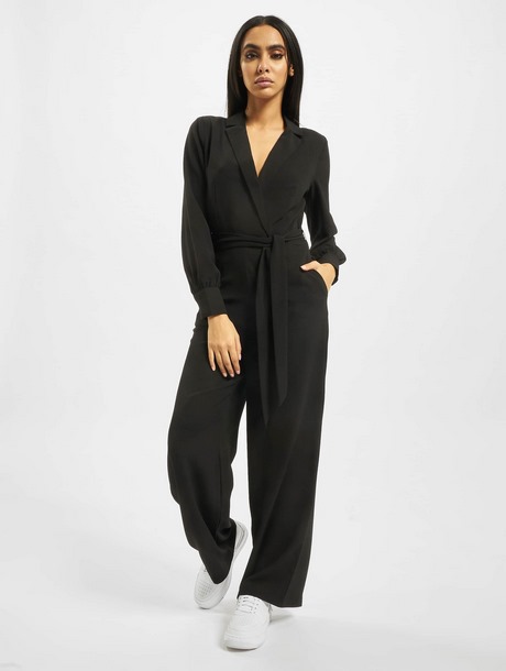 Jumpsuit zwart lang