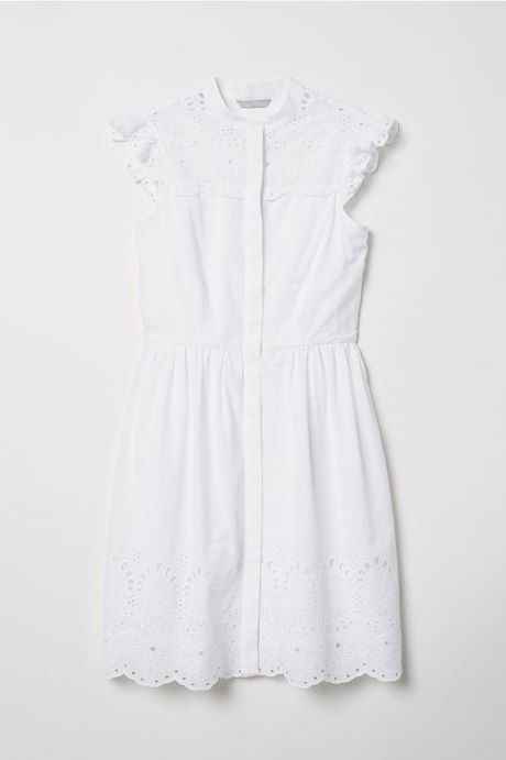 Katoenen jurk wit