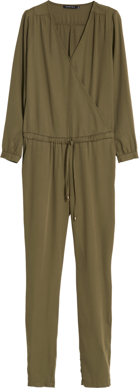 Legergroen jumpsuit