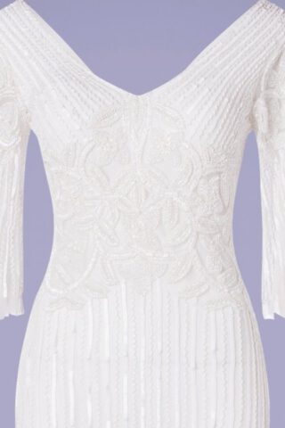 Witte stretch jurk