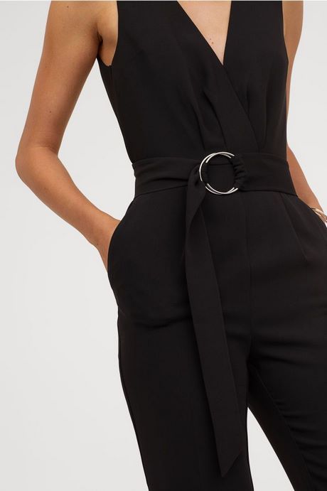 Zwarte jumpsuit kort