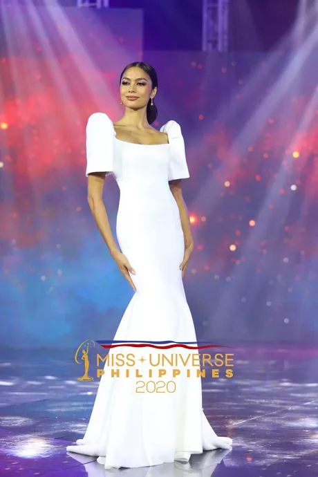 Miss universe lange jurk 2024