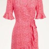 Roze rode jurk