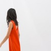 Oranje jurk zara