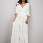 Lange witte jurk goedkoop