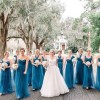 Bruidsmeisjes jurken blauw