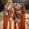 Burnt orange bruidsmeisje jurken