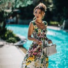 Womens floral jurk